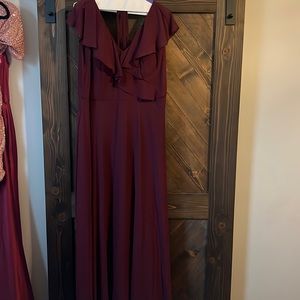 Morilee Maroon bridesmaids dress, worn once